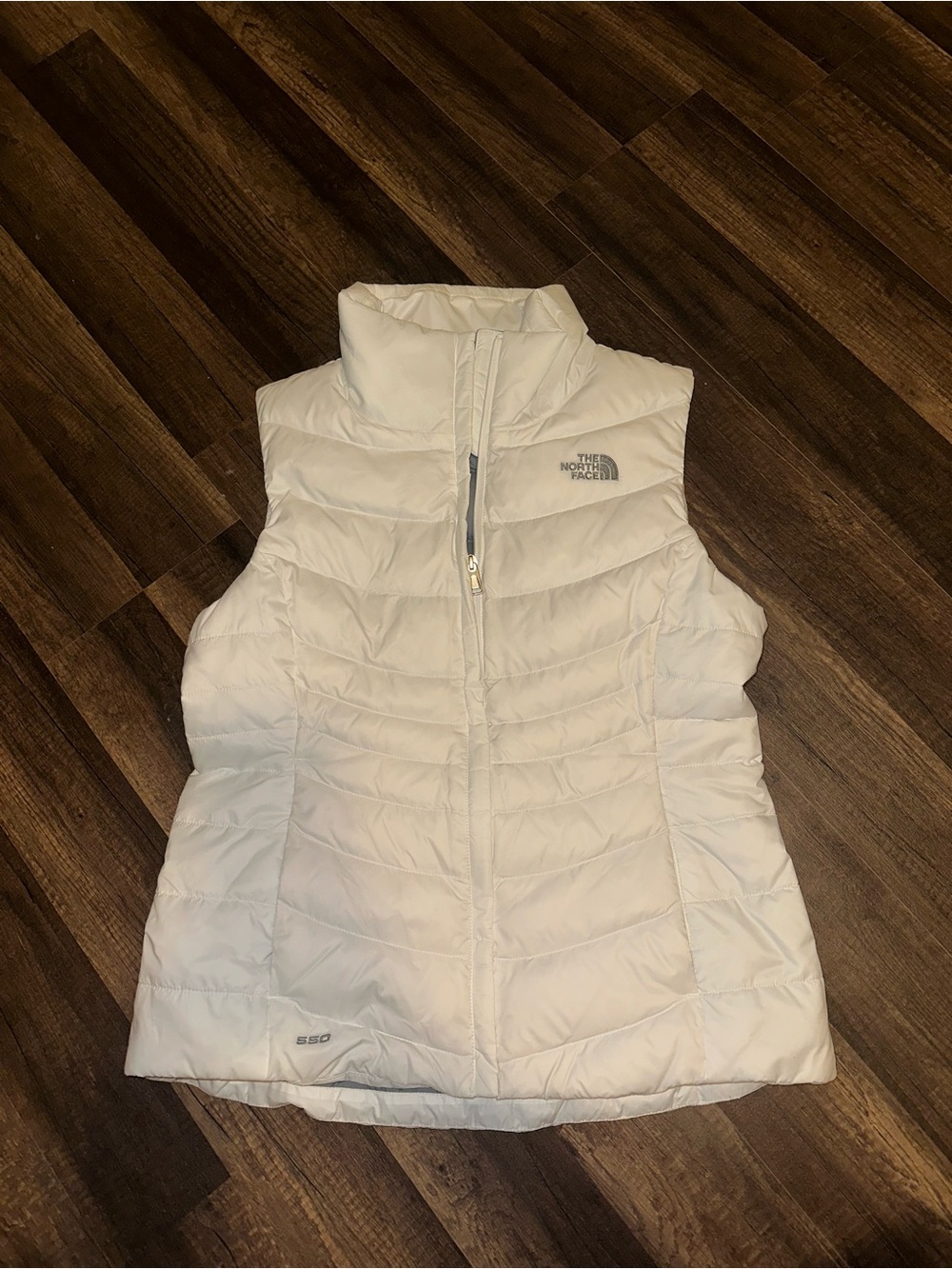 The North Face Women's Off-White Quilted Down Vest